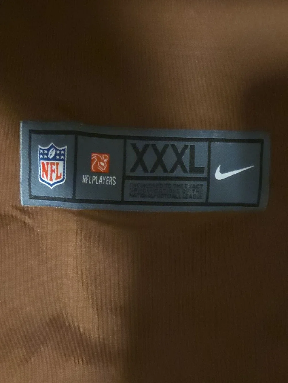 Nike Brown and Orange #24 Browns Football Jersey- Mens Xxxl